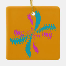 Adorno De Cerámica Patrón Desordenado Simple de Vuelo de Mariposa Abs