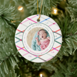 Adorno De Cerámica Patrón Fa La Pastel Nacimiento Estadísticas Navida