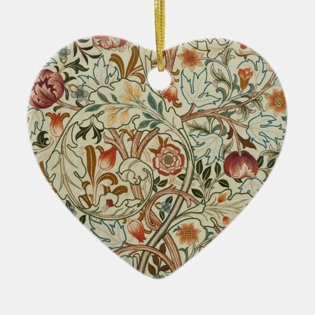 Adorno De Cerámica Patrón floral de William Morris Acanthus Embroider (Frente)