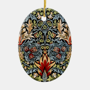 Adorno De Cerámica Patrón floral William Morris Snakeshead