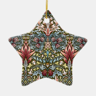 Adorno De Cerámica Patrón floral William Morris Snakeshead