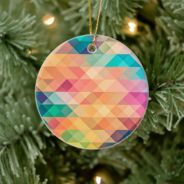 Adorno De Cerámica Patrón geométrico abstracto colorido