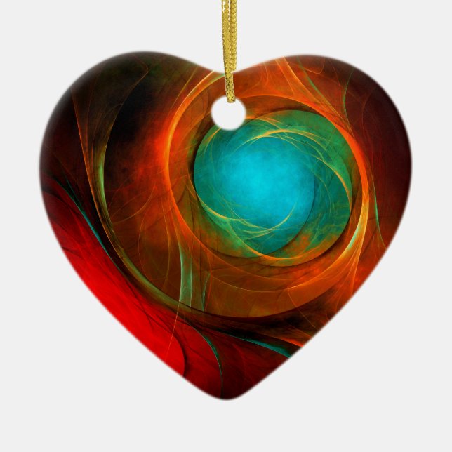 Adorno De Cerámica Patrón Guay de Bella Artes de resumen moderno de o (Frente)