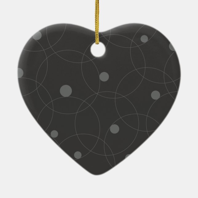 Adorno De Cerámica Patrón moderno, simple, lúdico, divertido de círcu (Atrás)