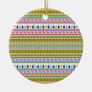 Adorno De Cerámica Patrón Motif de navidades