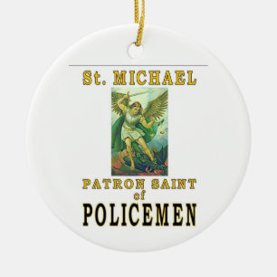 ADORNO DE CERÁMICA PATRON SAINT POLICEMEN
