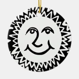 Adorno De Cerámica Patrón Sol personalizado