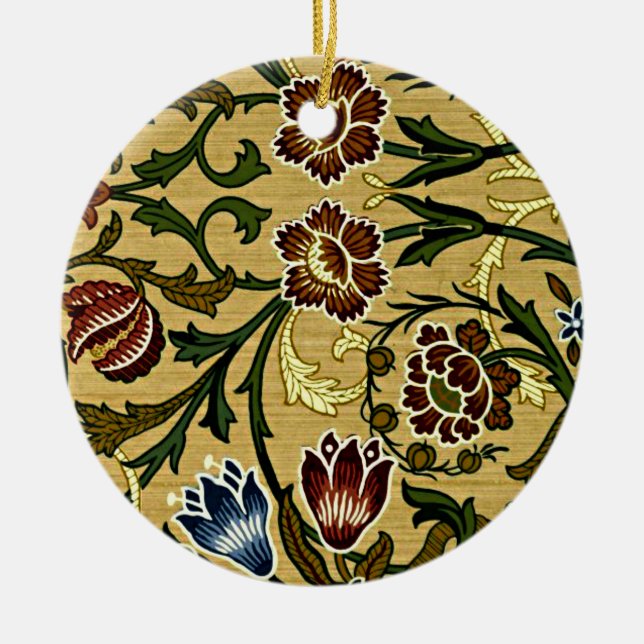 Adorno De Cerámica Patrón William Morris, Brocade (Frente)