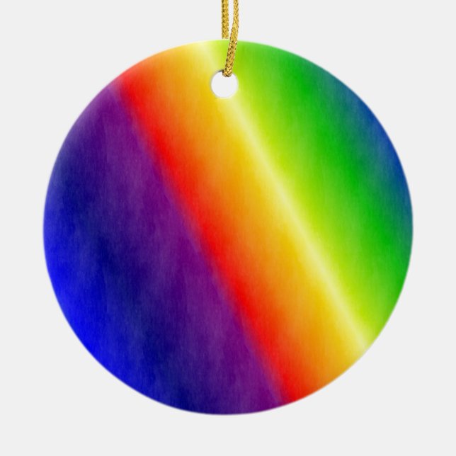 Adorno De Cerámica Patrones arcoiris (Frente)