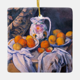 Adorno De Cerámica Paul Cezanne - Bodegón con una cortina