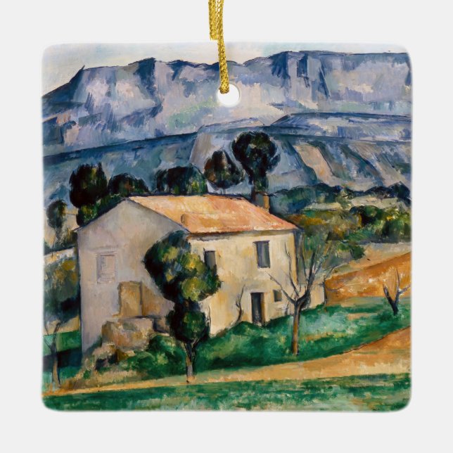 Adorno De Cerámica Paul Cezanne - Casa en Provenza (Anverso)