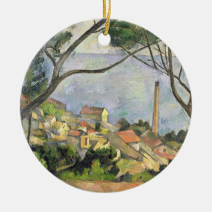 Adorno De Cerámica Paul Cezanne el   el mar en el l'Estaque, 1878