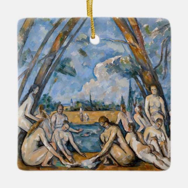 Adorno De Cerámica Paul Cezanne - Los grandes bañistas (Anverso)