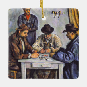 Adorno De Cerámica Paul Cezanne - Los jugadores de cartas