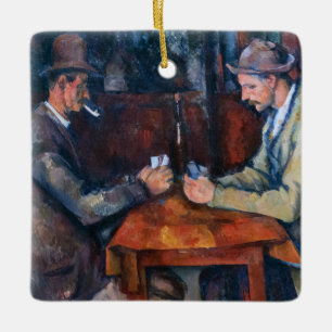 Adorno De Cerámica Paul Cezanne - Los jugadores de cartas