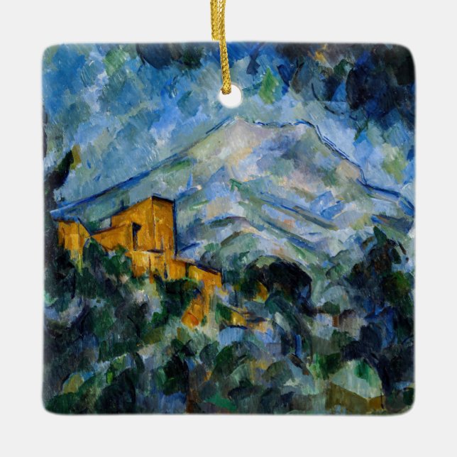 Adorno De Cerámica Paul Cezanne - Mont Saint-Victoire y Chateau Noir (Anverso)