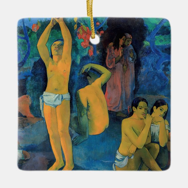 Adorno De Cerámica Paul Gauguin - ¿De Dónde Venimos? (Anverso)