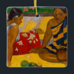 Adorno De Cerámica Paul Gauguin - Mujeres Tahitianas / Parau Api<br><div class="desc">Mujeres tahitianas / Parau Api / What News - Paul Gauguin,  Oil on Canvas,  1892</div>