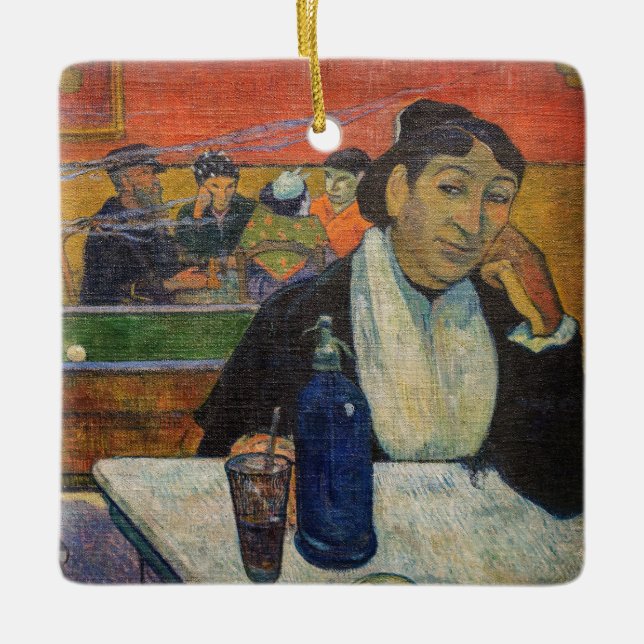 Adorno De Cerámica Paul Gauguin - The Night Cafe, Arles (Anverso)