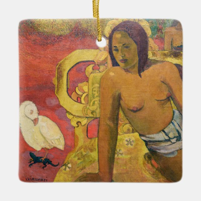 Adorno De Cerámica Paul Gauguin - Vairumati (Anverso)