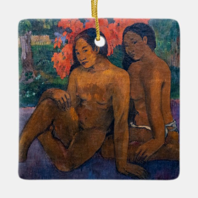 Adorno De Cerámica Paul Gauguin - Y el oro de sus cuerpos (Anverso)
