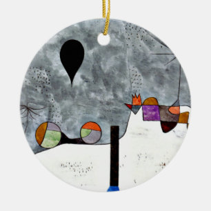 Adorno De Cerámica Paul Klee - Invierno, pintura de arte abstracto,