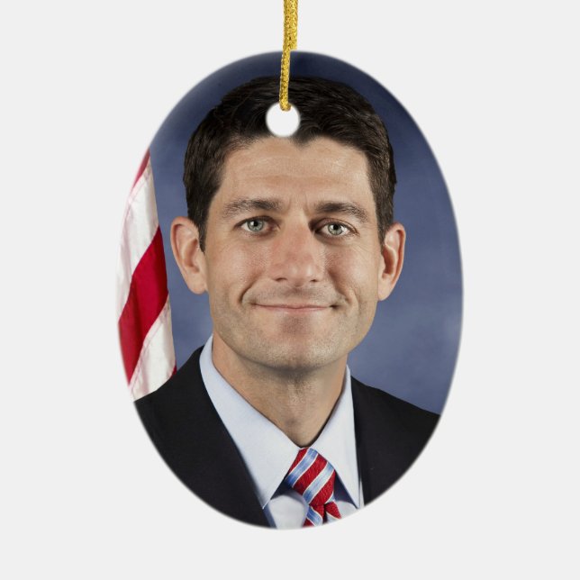 Adorno De Cerámica Paul Ryan Ornament (Frente)