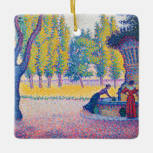 Adorno De Cerámica Paul Signac - Saint-Tropez, Fontaine des Lices