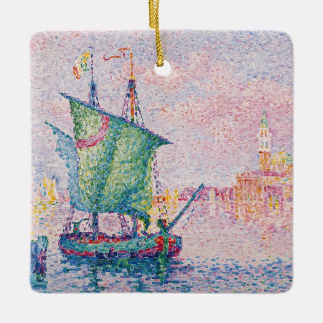 Adorno De Cerámica Paul Signac - Venecia, la nube rosa (Anverso)