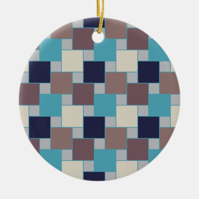 Adorno De Cerámica Pavo real en la playa (Frente)