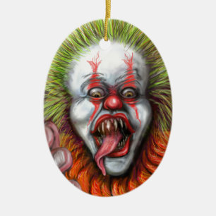 Adorno De Cerámica payaso asustadizo