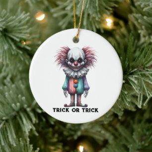 Adorno De Cerámica Payaso Psycho - Personalizar de Truco o Truco