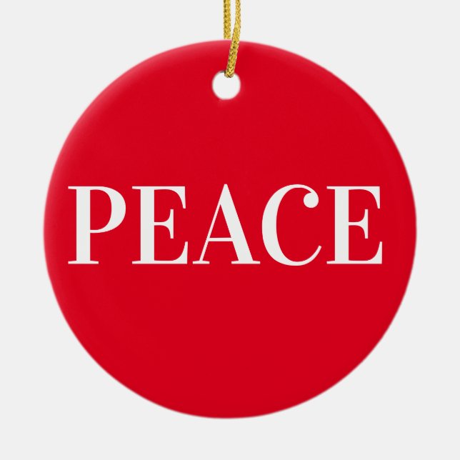 Adorno De Cerámica paz (Frente)