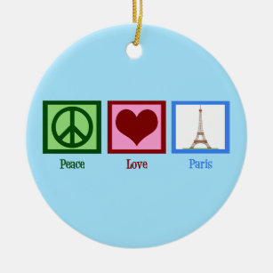 Adorno De Cerámica Paz Amar París