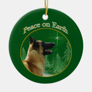 Adorno De Cerámica Paz belga en Malinois