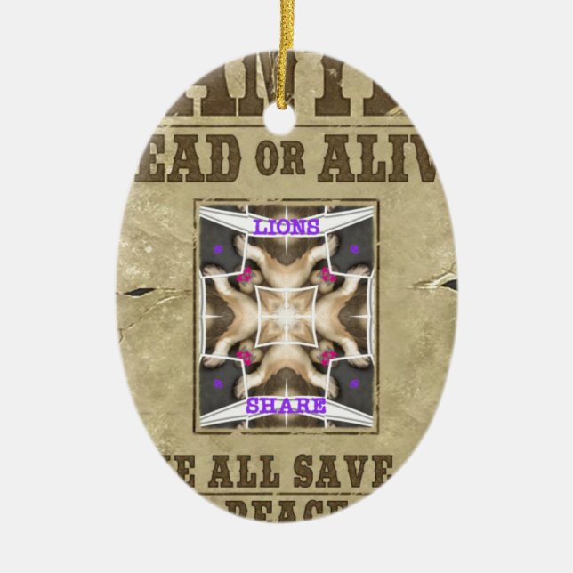 Adorno De Cerámica Paz deseada (Frente)