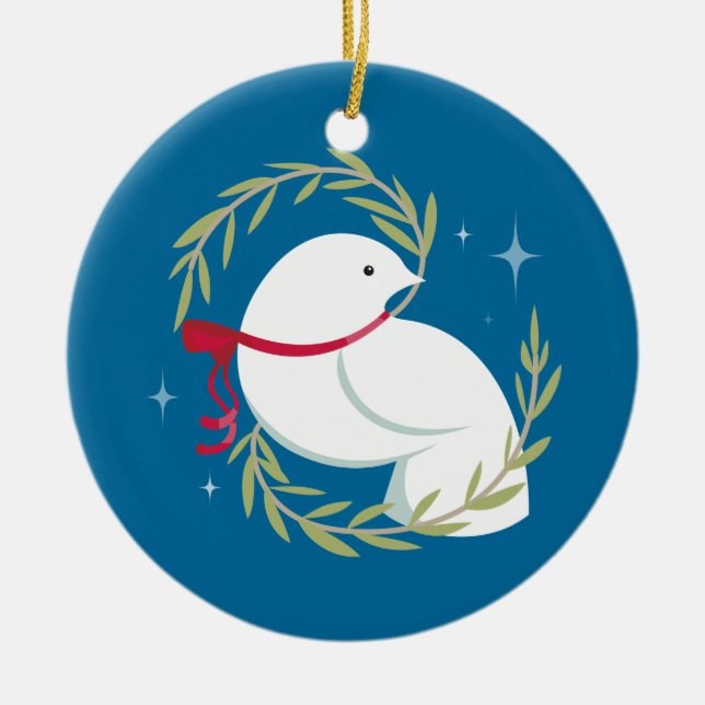 Adorno De Cerámica Paz en la tierra (Frente)