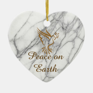 Adorno De Cerámica Paz en la Tierra