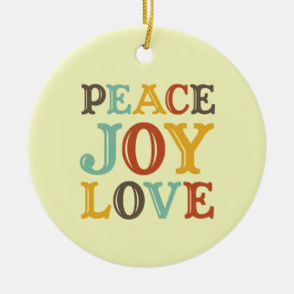 Adorno De Cerámica PAZ JOY LOVE carta de bloque carta de vacaciones f