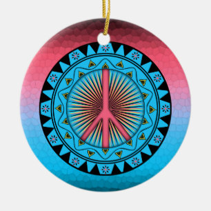 Adorno De Cerámica Paz ~ Sol