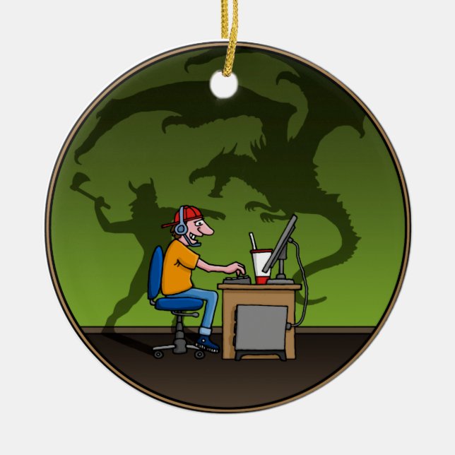 Adorno De Cerámica PC Gamer (Frente)