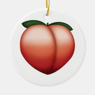 Adorno De Cerámica Peach - Emoji