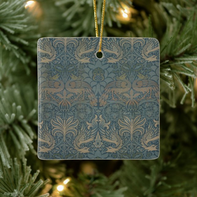 Adorno De Cerámica Peacock y Dragón de William Morris (Árbol)