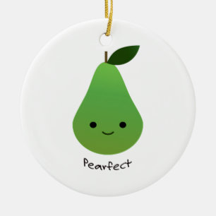 Adorno De Cerámica Pearfect Cute Kawaii Pear