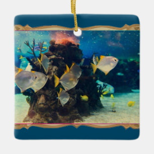 Adorno De Cerámica Peces acuarios