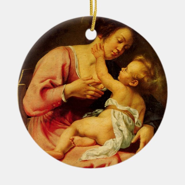 Adorno De Cerámica pecho de mary (Frente)