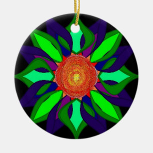 Adorno De Cerámica Pedales de color ornamentales