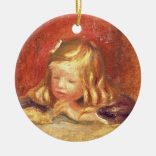 Adorno De Cerámica Pedro un Coco de Renoir el   en la tabla