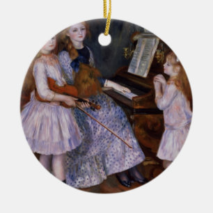 Adorno De Cerámica Pedro un Renoir el   las hijas de Catulle Mendes