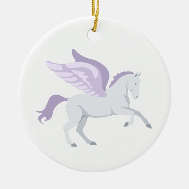 Adorno De Cerámica Pegasus (Frente)